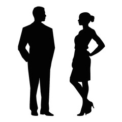 business people silhouette 
