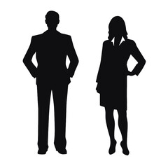 business people silhouette 