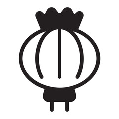 opium glyph icon