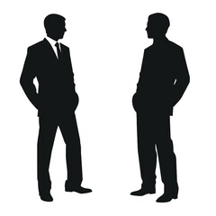 business people silhouette 