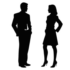 business people silhouette 