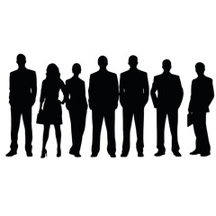 business people silhouette 