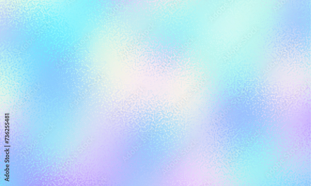 Wall mural Holograph foil texture. Iridescent metal effect. Holographic glitter backdrop. Rainbow bright gradient. Cute dreamy pattern. Pink blue paper. Sparkle pattern. Vector illustration