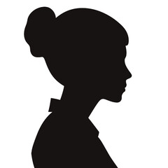 silhouette of a woman