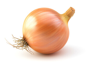 Whole onion isolated on white
