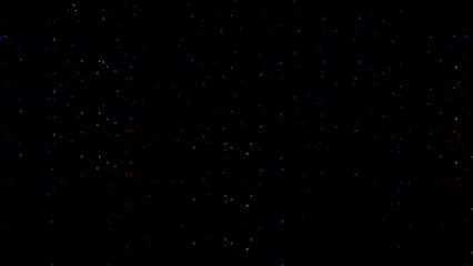 red and white particles