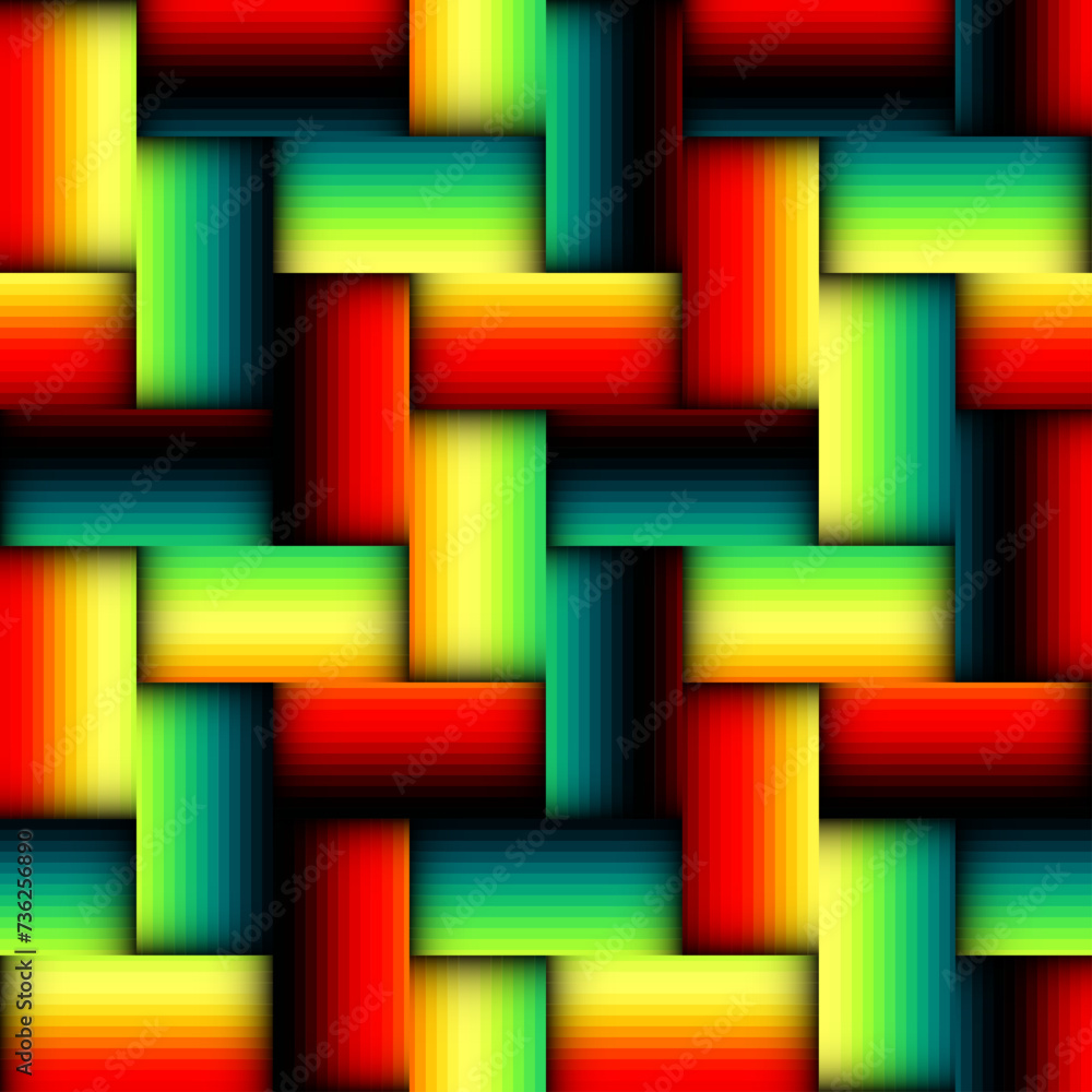 Poster Vector seamless pattern. Repeating geometrical regular pattern. Vector illustration.