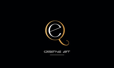 EQ, QE, E, Q abstract letters logo monogram