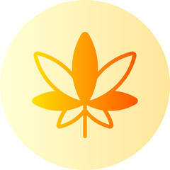 Marijuana gradient icon