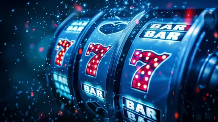 Foto op Plexiglas machine à sous dans un casino de jeux © Sébastien Jouve