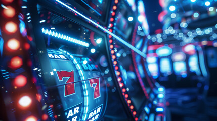 machine à sous dans un casino de jeux