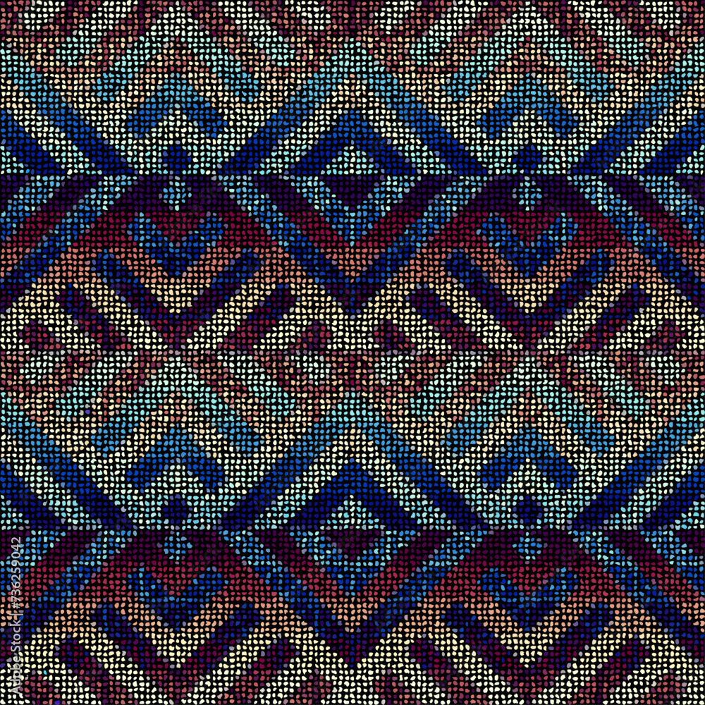 Poster Pattern of a random small dots. Seamless image