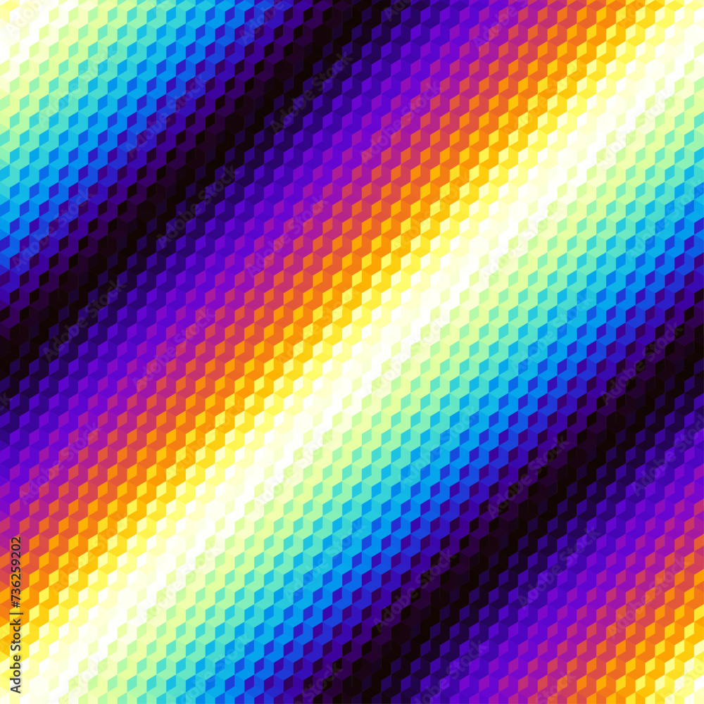 Poster Geometric abstract pattern in low poly style.
