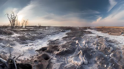 Rolgordijnen Ash-covered landscapes © Alexandra
