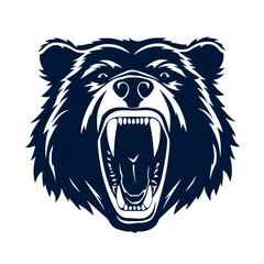 Grizzly bear silhouette