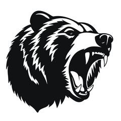 Grizzly bear silhouette