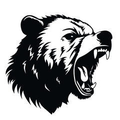 Grizzly bear silhouette