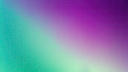 Fototapeta premium Abstract Purple, teal, green, and pink grainy gradient background
