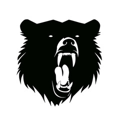 Grizzly bear silhouette