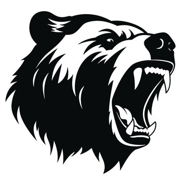 recommend clip art: Grizzly bear silhouette