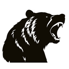 Grizzly bear silhouette