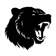 Grizzly bear silhouette