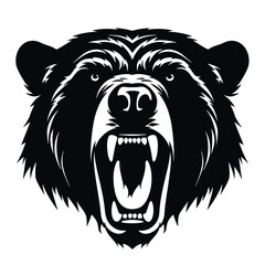 Grizzly bear silhouette