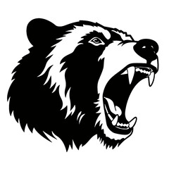 Grizzly bear silhouette