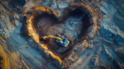 Heartfelt Construction: Romance in Progress,generated by IA 