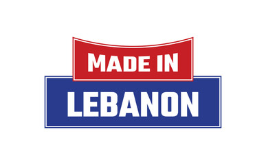 Made In Lebanon Seal Vector