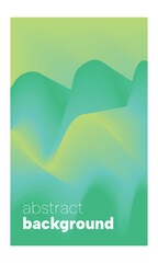 Modern yellow-green vertical background with gradient and waves. Colorful liquid cover for poster, banner, flyer and presentation. Modern gradient for screens and mobile applications. Vector image.