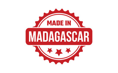 Made In Madagascar Rubber Stamp