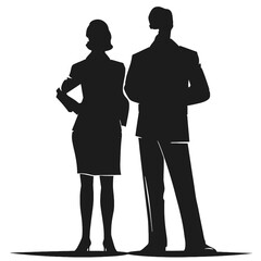 business people silhouette 