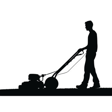 recommend clip art: lawn mower silhouette