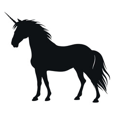 Obraz na płótnie Canvas unicorn silhouette