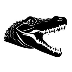 alligator or crocodile logo illustration