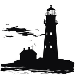 

lighthouse silhouette