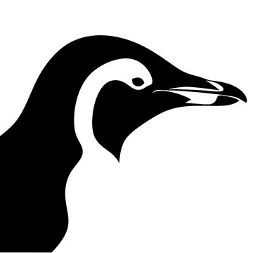 silhouette of a penguin