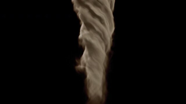 Tan Tornado.
This stock motion graphic overlay shows a tan tornado rotating on an alpha channel.
