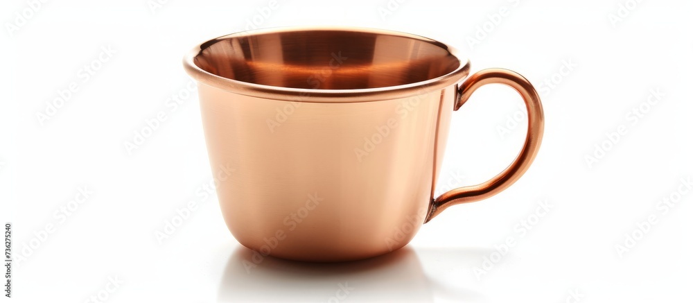 Poster this copper mug with a handle is a stylish addition to your tableware collection. perfect for servin