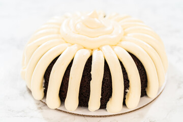 Creamy Bliss - Chocolate Bundt Cake with Frosting