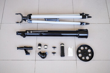 Telescope parts equipment pack for observe universe