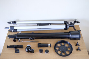 Telescope parts equipment pack for observe universe