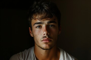 Fototapeta premium A depiction of a youthful male