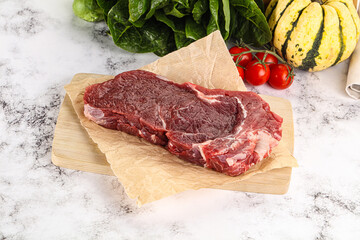 Raw rib eye beef premium steak