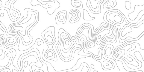 Topographic map background geographic line map with elevation assignments. Modern design with White background with topographic wavy pattern design.paper texture Imitation of a geographical map shades