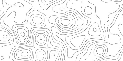 Topographic map background geographic line map with elevation assignments. Modern design with White background with topographic wavy pattern design.paper texture Imitation of a geographical map shades