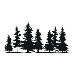 Fototapeta premium forest silhouette 