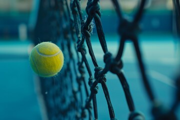 A ball hitting the net in tennis or padel Sports bets at betting shops