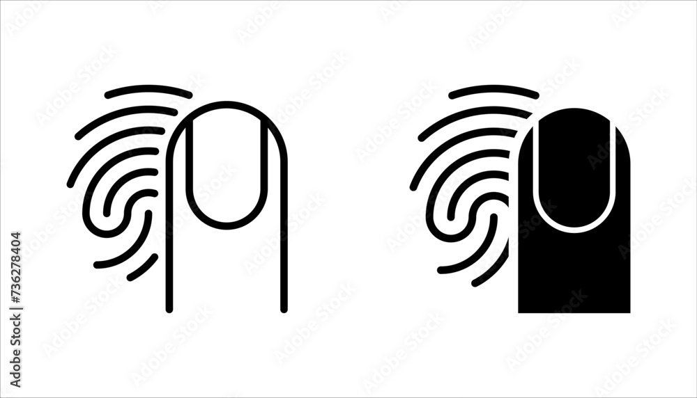 Aufkleber touch vector icons set. vector illustration isolated for graphic and web design on white background